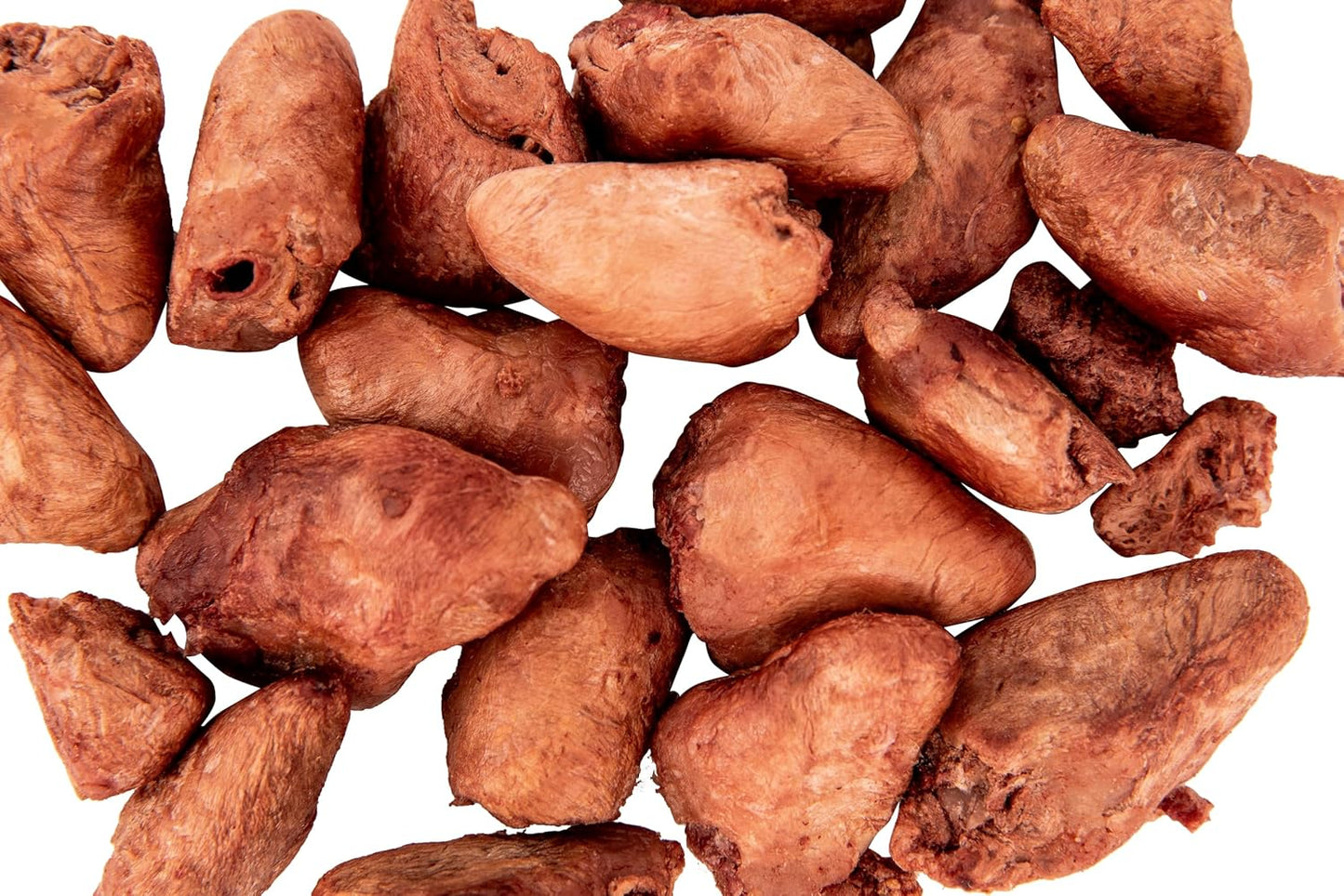 Single ingredient dog treats - Freeze Dried Raw Chicken Hearts for training and rewarding.