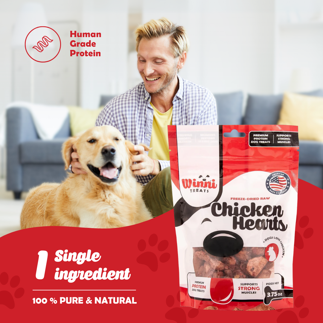 Freeze Dried Raw Chicken Hearts