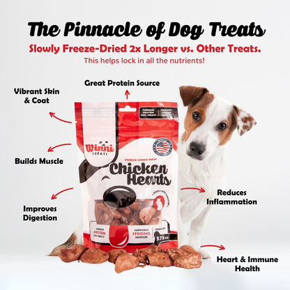 Freeze Dried Raw Chicken Hearts